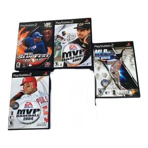 PlayStation 2 Baseball Video Games-MLB Slugfest, MLB The Show, MVP Baseball ⭐️